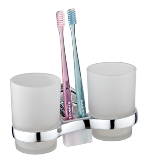 Стакан для зубных щёток A6021 двойной хром